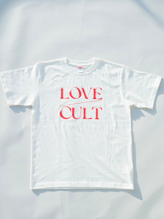 Love/Cult Logo T-Shirts(White)