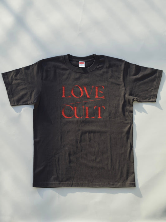 Love/Cult Logo T-Shirts(Black)